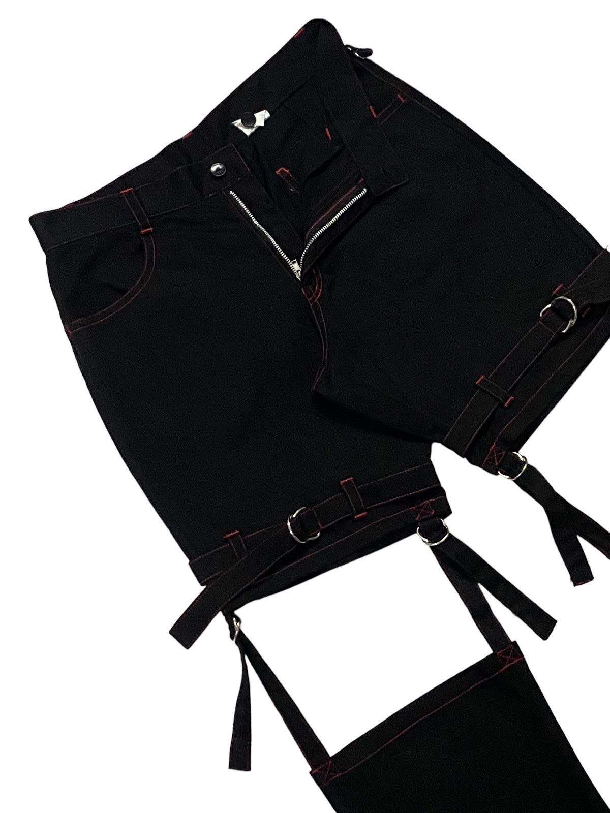 Japanese Brand × Seditionaries Japanese Brand “MAXICIMAM” Bondage Flare Pants Size 28" / US 6 / IT 42 - 17 Thumbnail