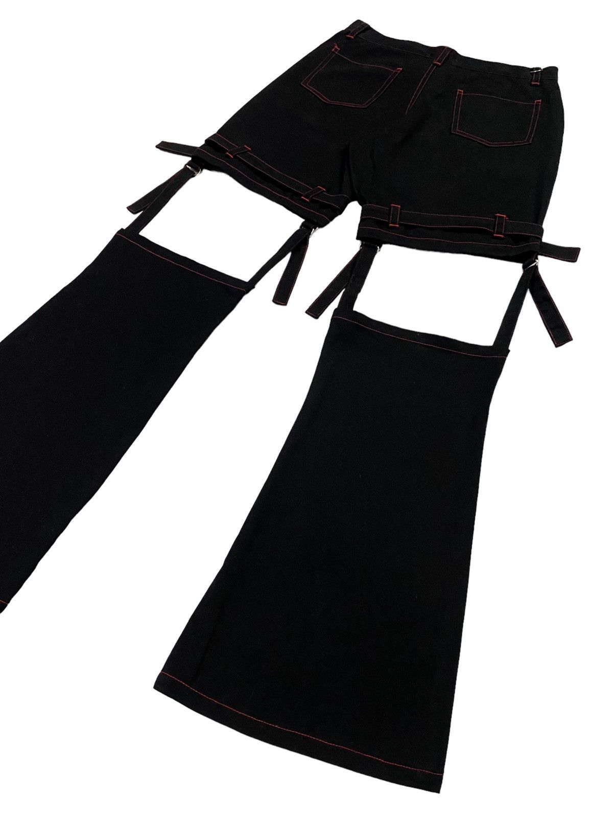 Japanese Brand × Seditionaries Japanese Brand “MAXICIMAM” Bondage Flare Pants Size 28" / US 6 / IT 42 - 19 Thumbnail