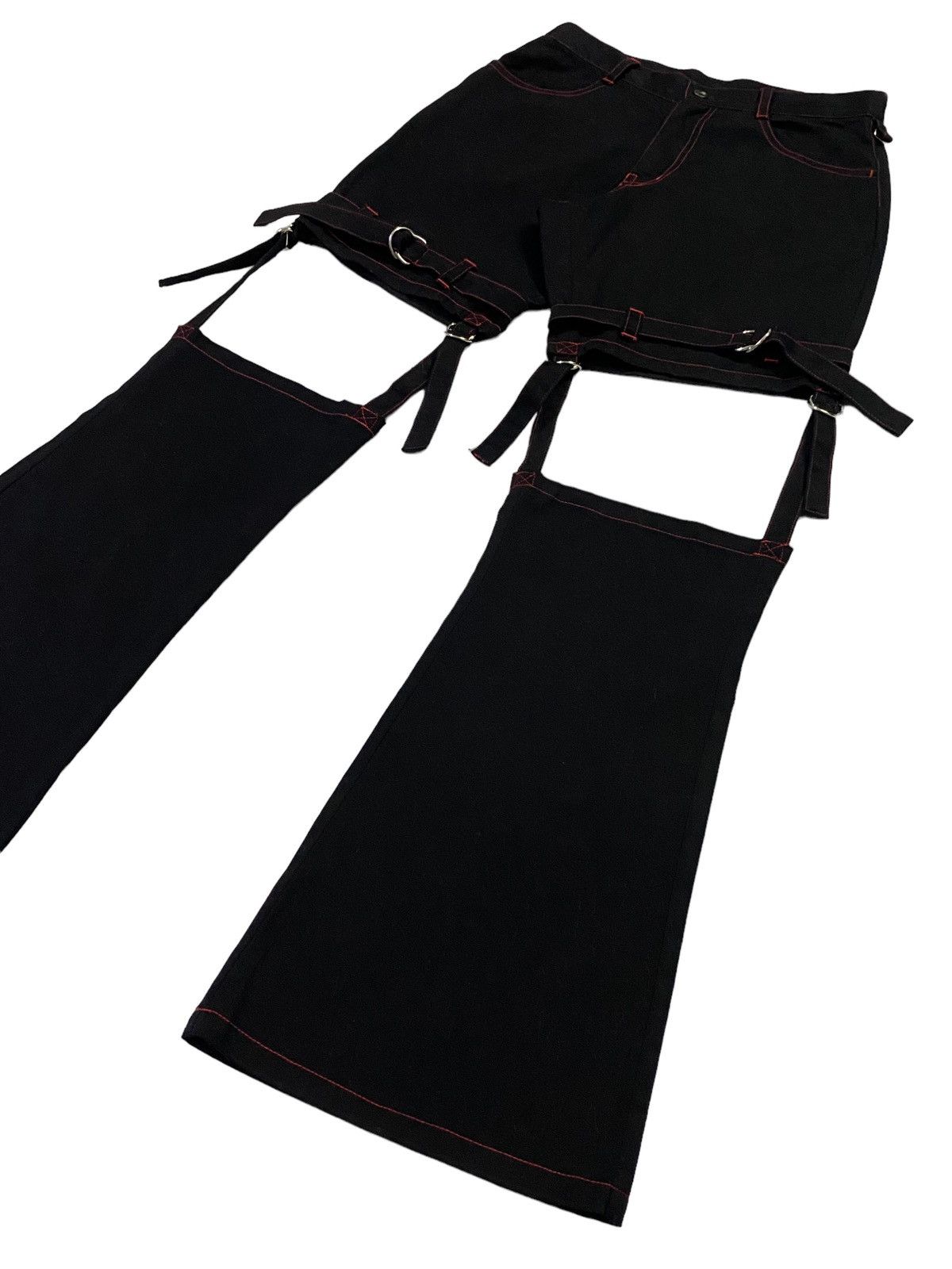 Japanese Brand × Seditionaries Japanese Brand “MAXICIMAM” Bondage Flare Pants Size 28" / US 6 / IT 42 - 21 Thumbnail