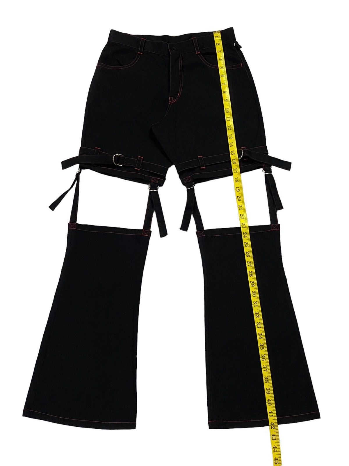 Japanese Brand × Seditionaries Japanese Brand “MAXICIMAM” Bondage Flare Pants Size 28" / US 6 / IT 42 - 6 Thumbnail