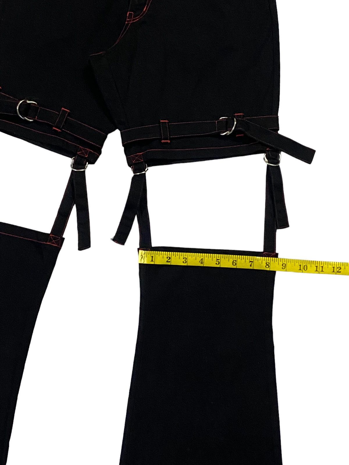 Japanese Brand × Seditionaries Japanese Brand “MAXICIMAM” Bondage Flare Pants Size 28" / US 6 / IT 42 - 9 Thumbnail