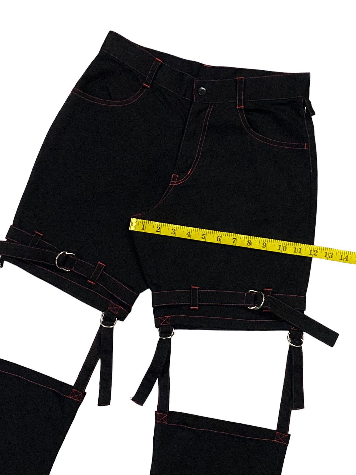 Japanese Brand × Seditionaries Japanese Brand “MAXICIMAM” Bondage Flare Pants Size 28" / US 6 / IT 42 - 8 Thumbnail