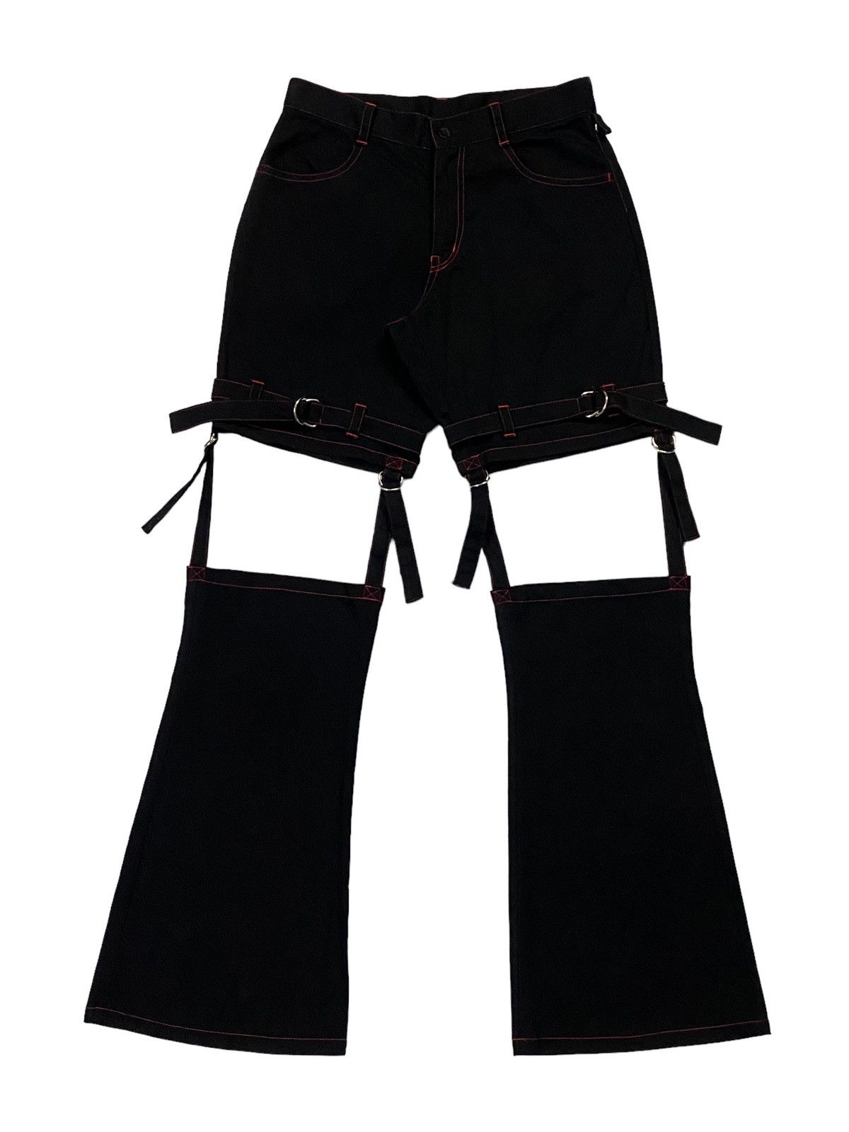 Japanese Brand × Seditionaries Japanese Brand “MAXICIMAM” Bondage Flare Pants Size 28" / US 6 / IT 42 - 2 Thumbnail