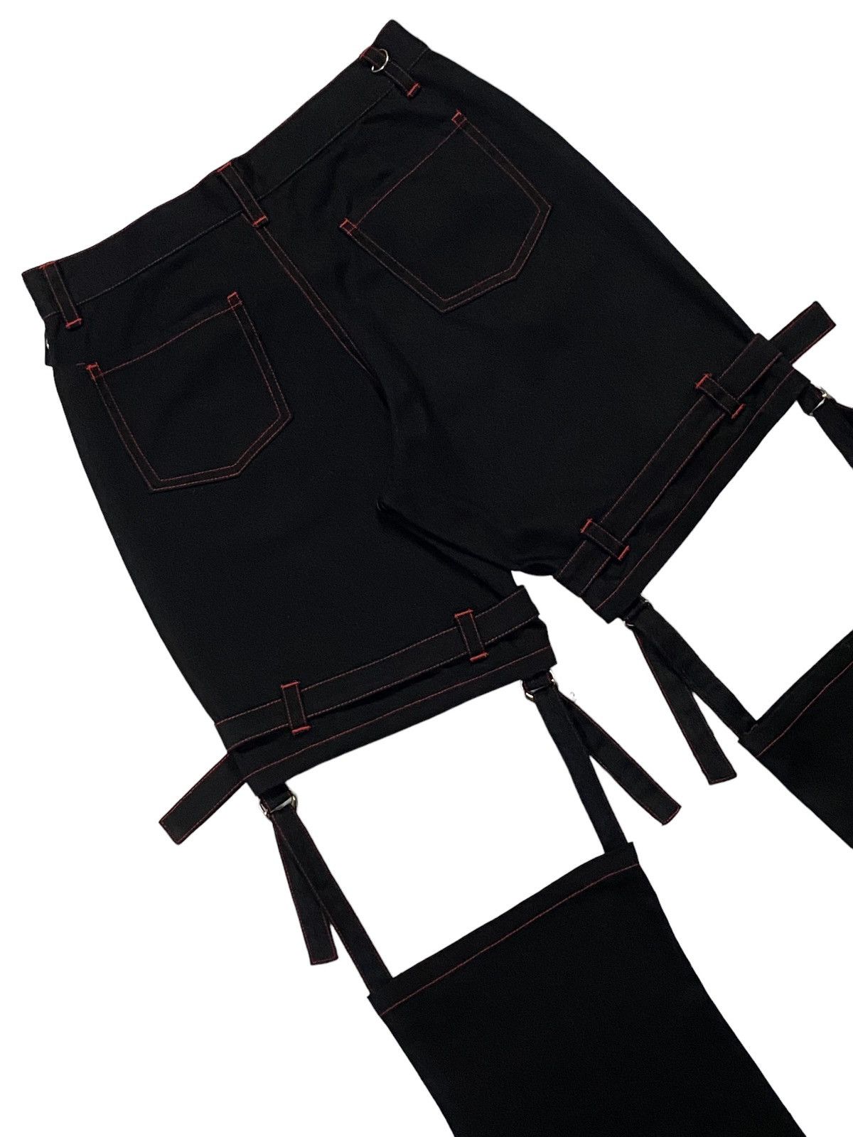 Japanese Brand × Seditionaries Japanese Brand “MAXICIMAM” Bondage Flare Pants Size 28" / US 6 / IT 42 - 15 Thumbnail