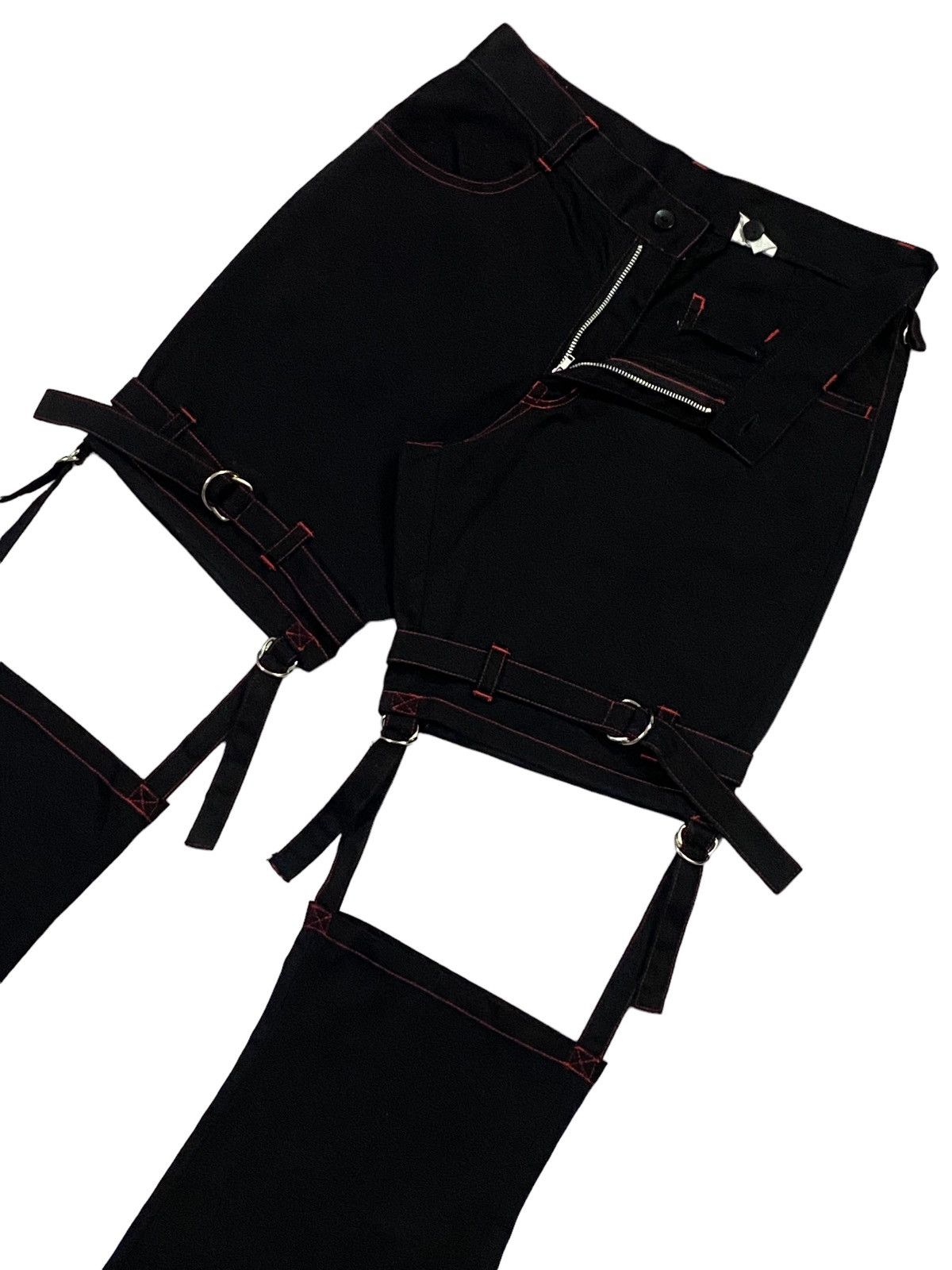 Japanese Brand × Seditionaries Japanese Brand “MAXICIMAM” Bondage Flare Pants Size 28" / US 6 / IT 42 - 14 Thumbnail