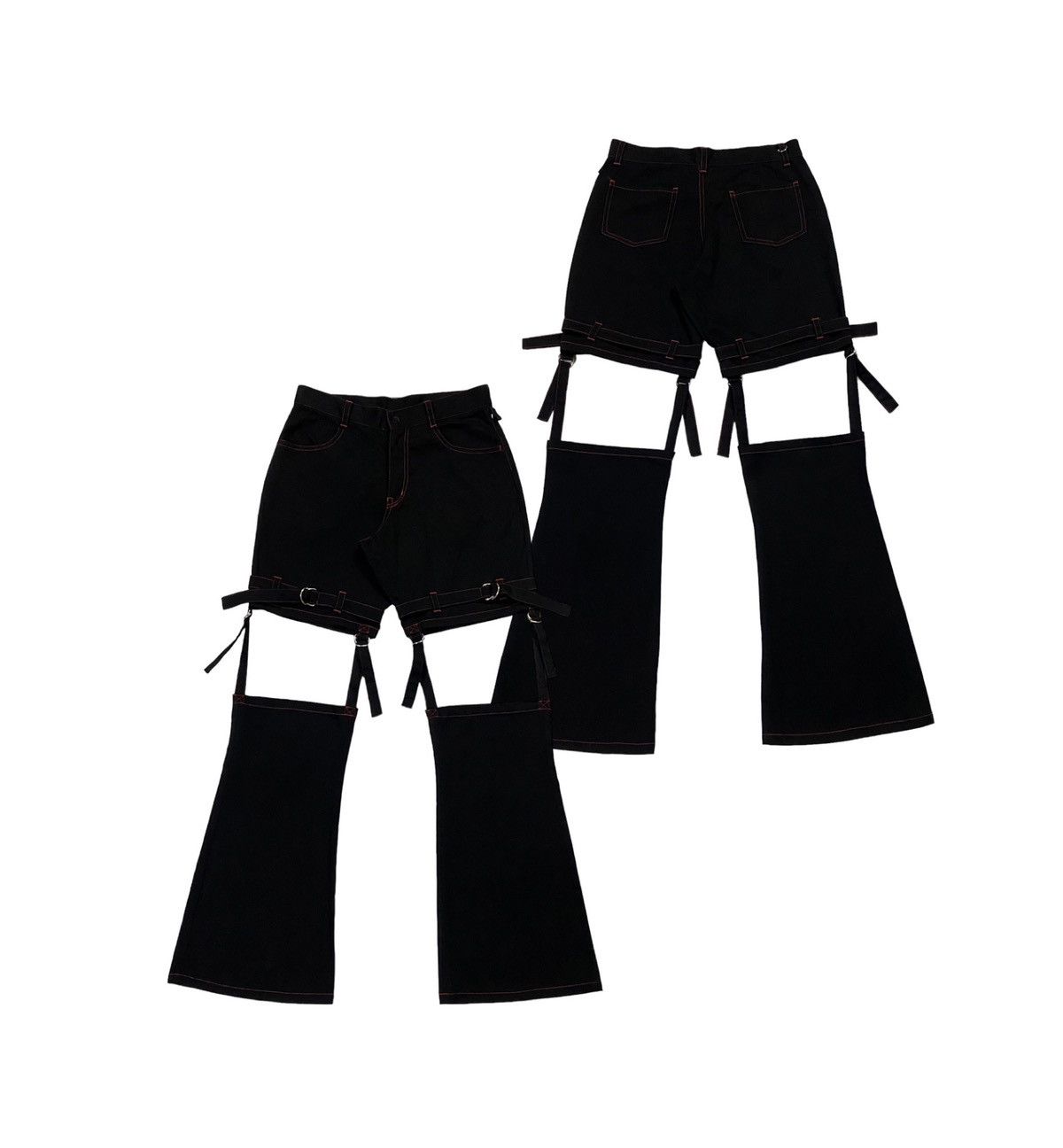 Japanese Brand × Seditionaries Japanese Brand “MAXICIMAM” Bondage Flare Pants Size 28" / US 6 / IT 42 - 1 Thumbnail