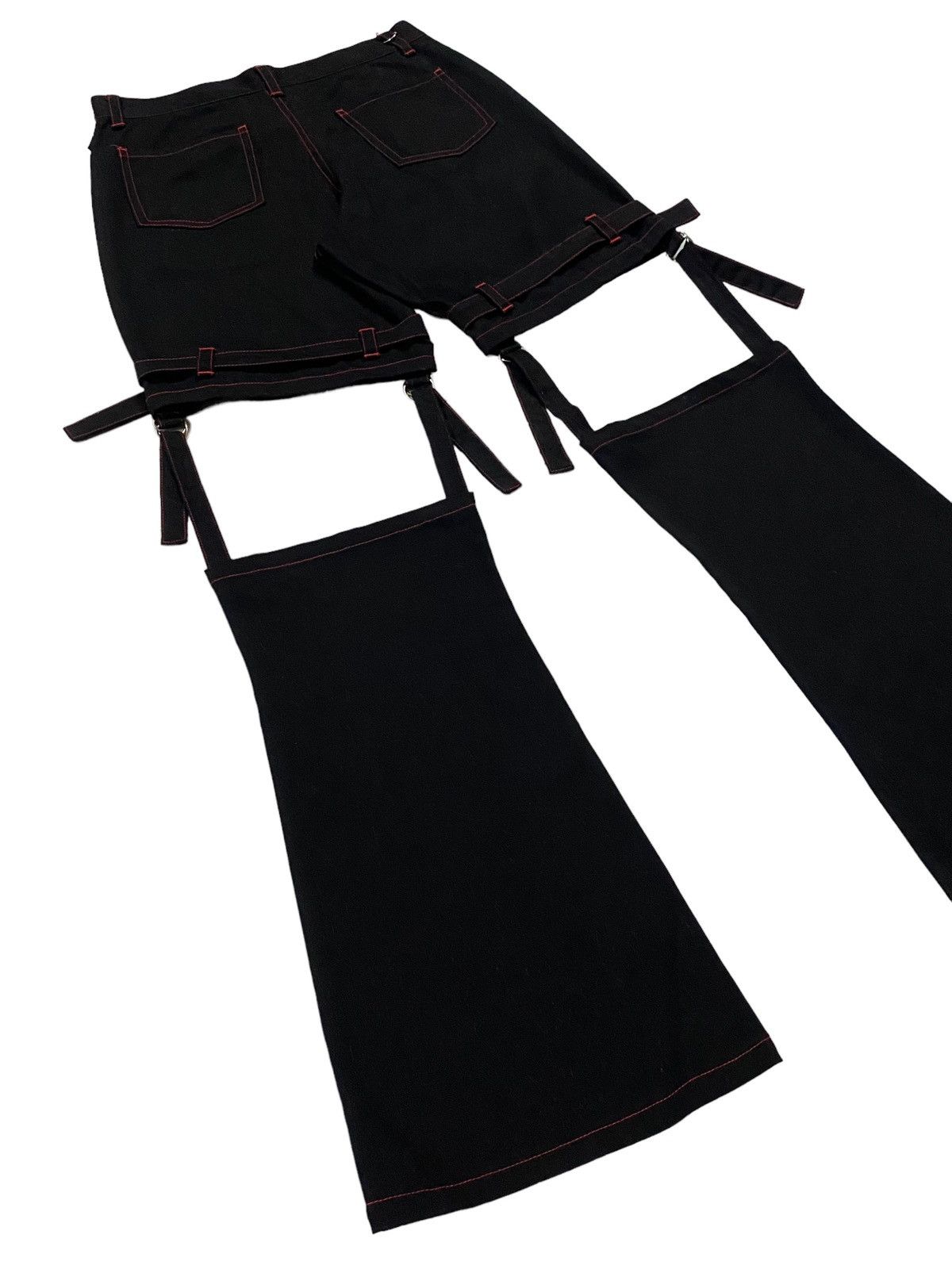 Japanese Brand × Seditionaries Japanese Brand “MAXICIMAM” Bondage Flare Pants Size 28" / US 6 / IT 42 - 20 Thumbnail