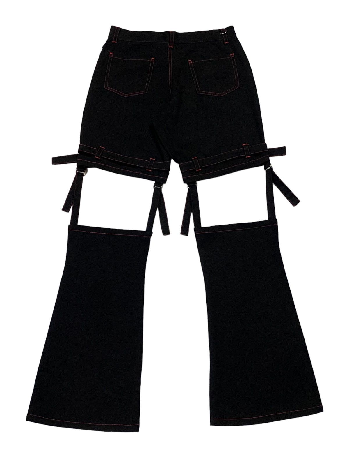 Japanese Brand × Seditionaries Japanese Brand “MAXICIMAM” Bondage Flare Pants Size 28" / US 6 / IT 42 - 3 Thumbnail