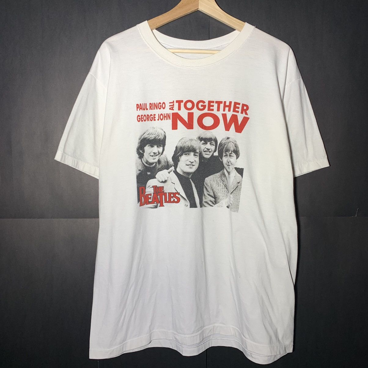 Band Tees × Vintage 90s Vintage The Beatles “Together Now” Tee Size US XL / EU 56 / 4 - 1 Thumbnail