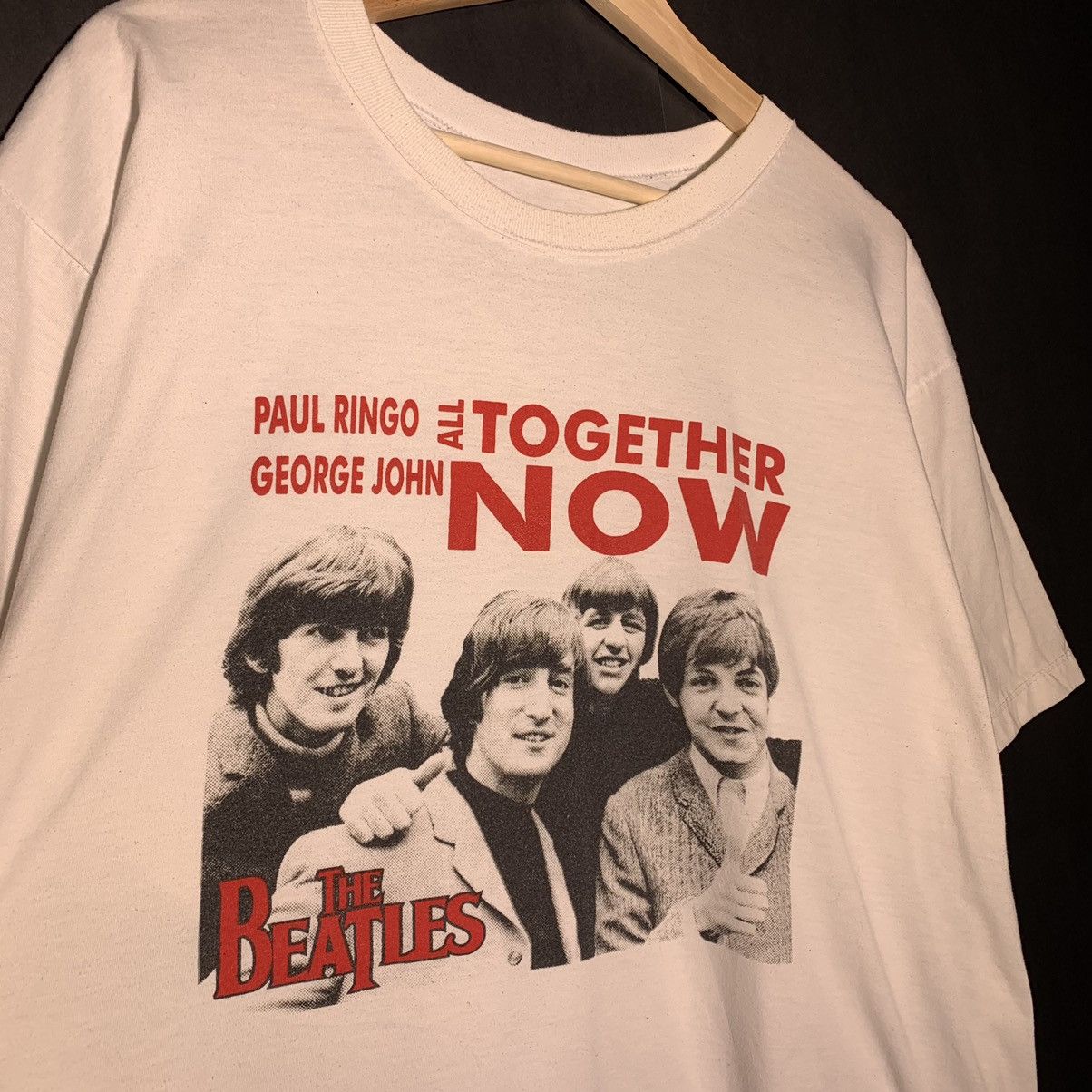 Band Tees × Vintage 90s Vintage The Beatles “Together Now” Tee Size US XL / EU 56 / 4 - 2 Thumbnail