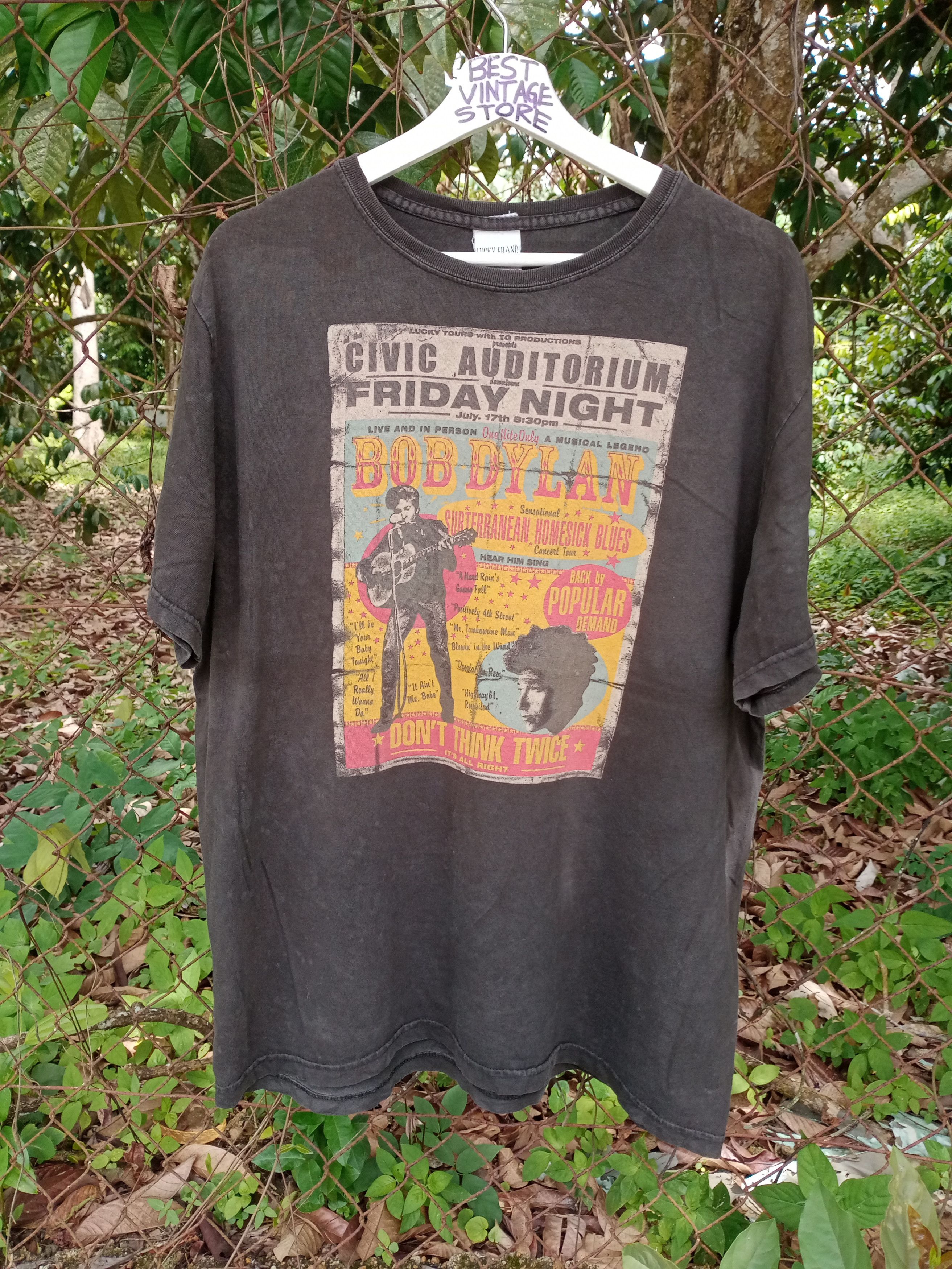 Band Tees Vintage 90s Bob Dylan t shirt Size US L / EU 52-54 / 3 - 2 Thumbnail