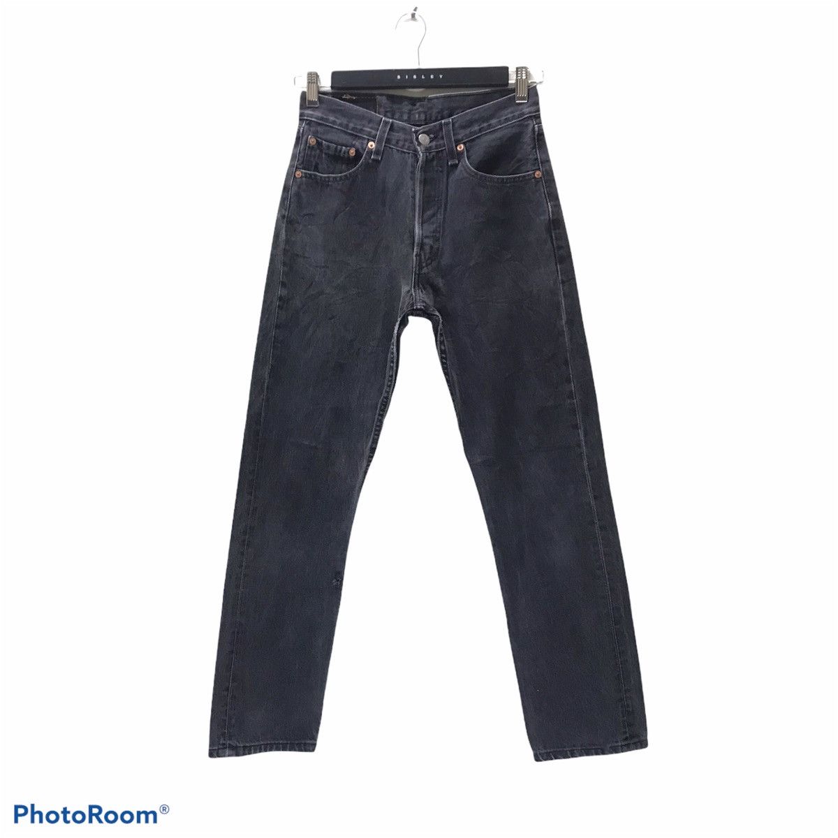 Levi's Vintage 90s Levis 501 Superblack Denim Jeans Size 27" / US 4 / IT 40 - 1 Thumbnail