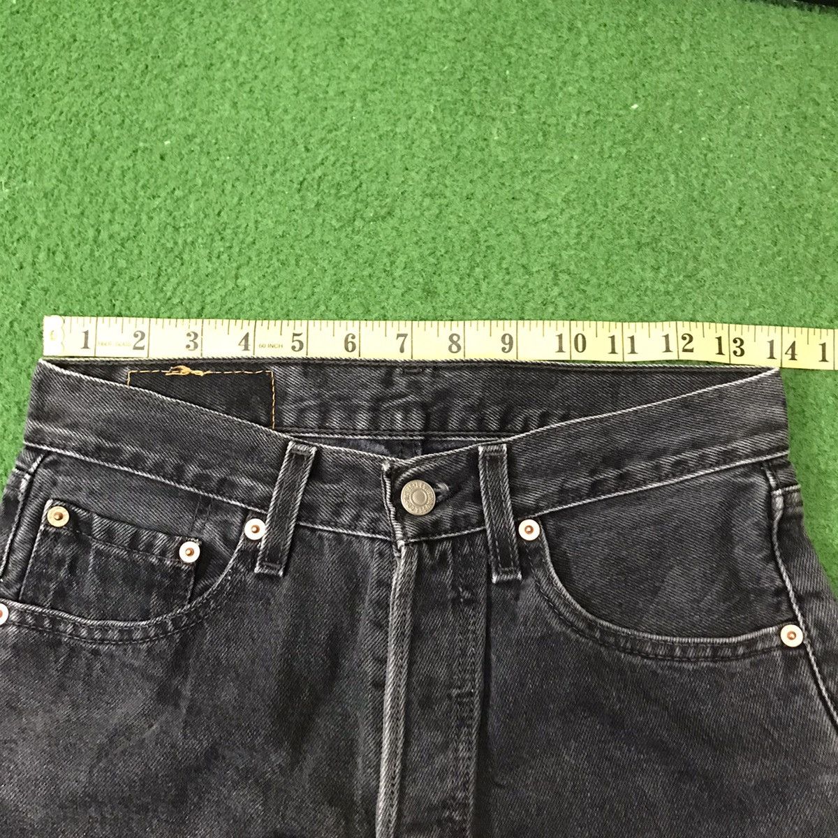 Levi's Vintage 90s Levis 501 Superblack Denim Jeans Size 27" / US 4 / IT 40 - 18 Thumbnail