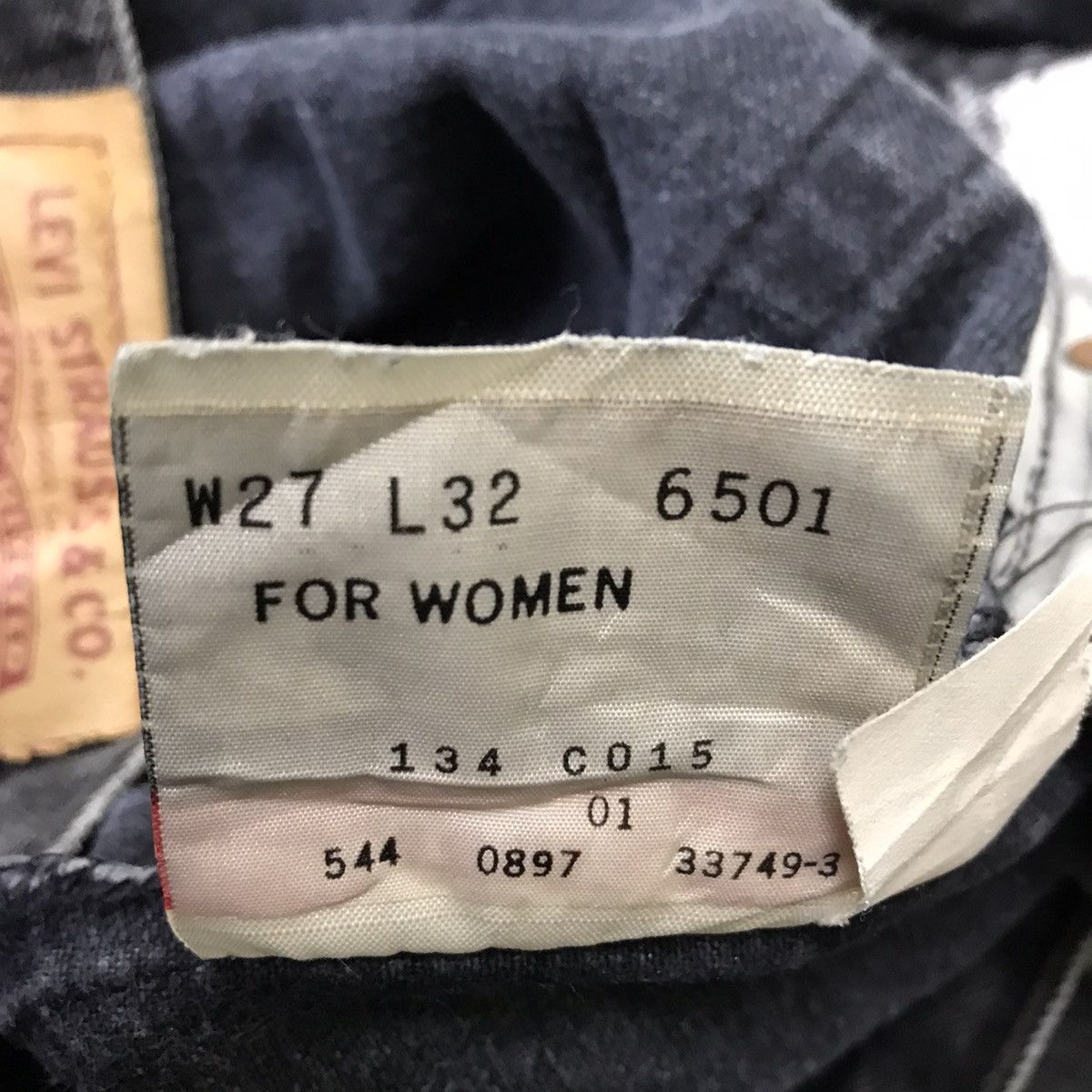 Levi's Vintage 90s Levis 501 Superblack Denim Jeans Size 27" / US 4 / IT 40 - 17 Thumbnail