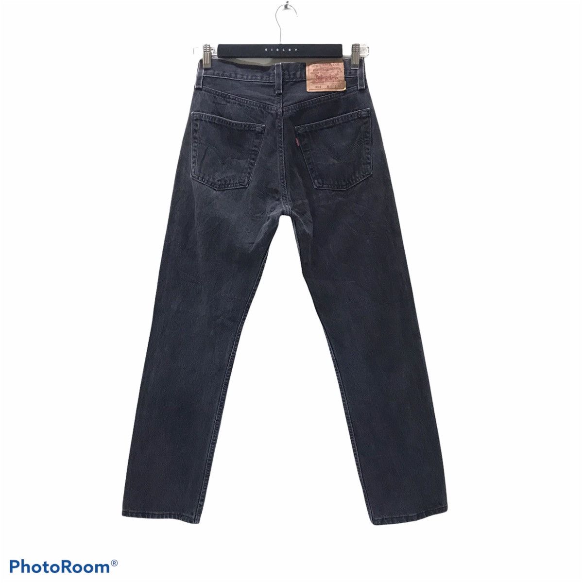Levi's Vintage 90s Levis 501 Superblack Denim Jeans Size 27" / US 4 / IT 40 - 2 Thumbnail
