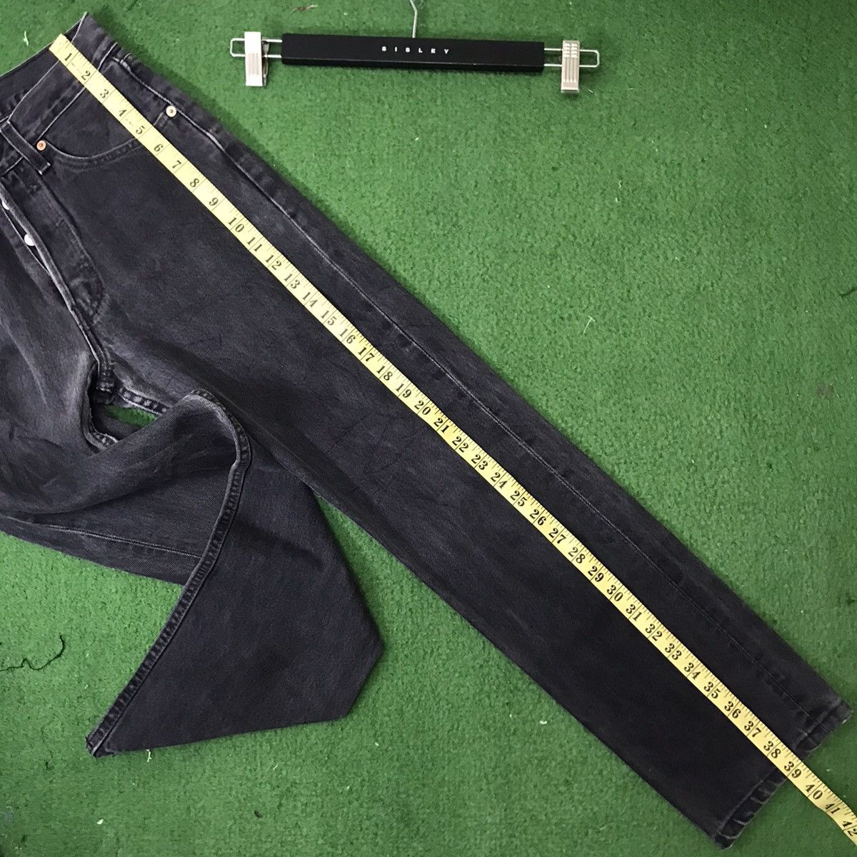 Levi's Vintage 90s Levis 501 Superblack Denim Jeans Size 27" / US 4 / IT 40 - 19 Thumbnail