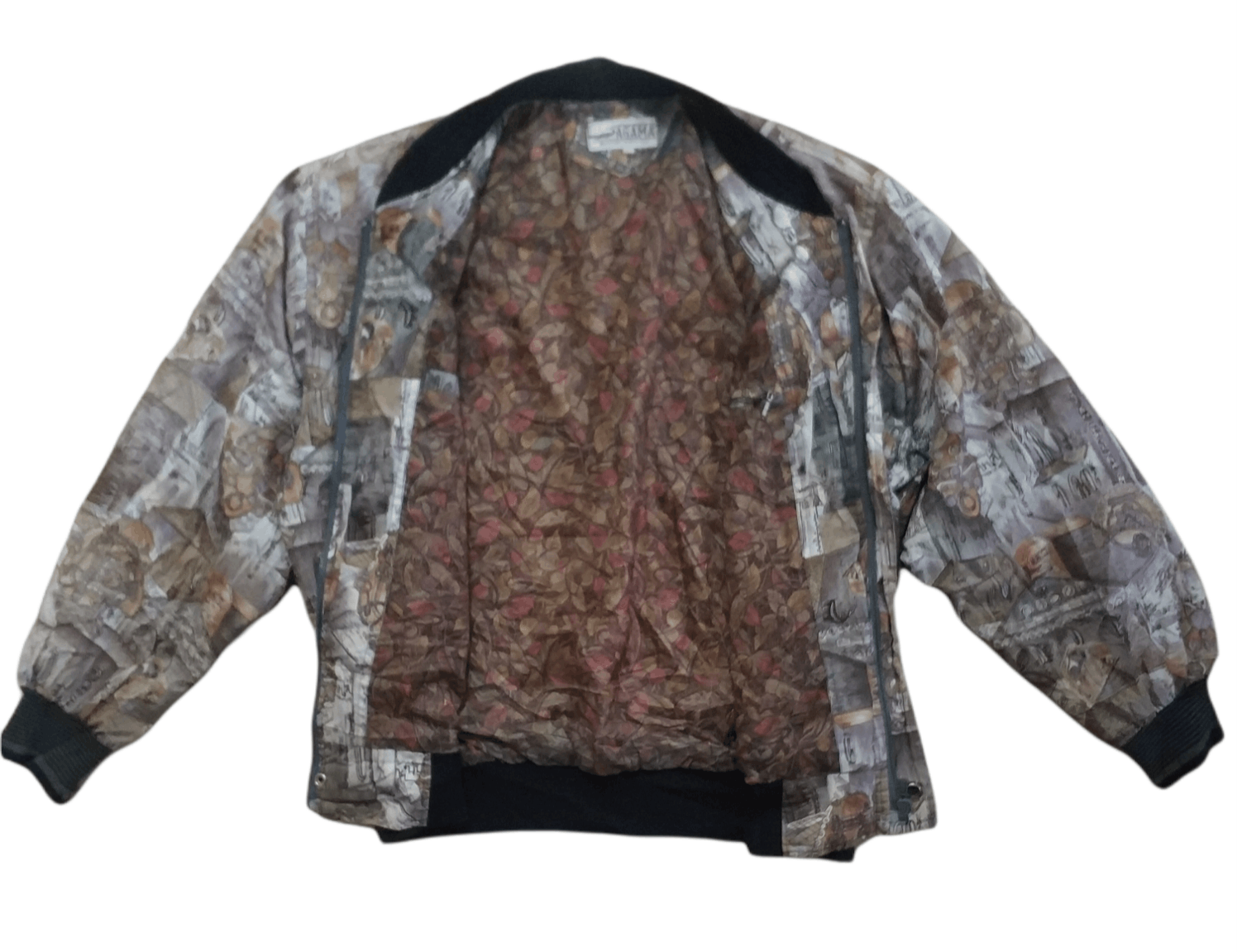 Japanese Brand 🔥Vintage Agama Sportswear Fullprint Zipper Jacket Size US L / EU 52-54 / 3 - 2 Thumbnail