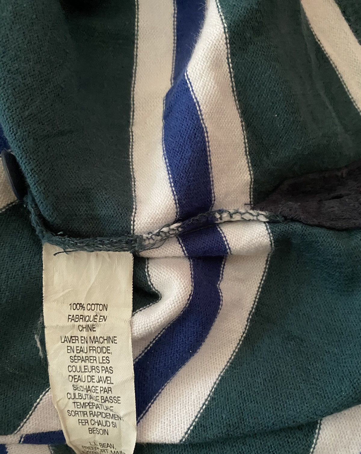 L.L. Bean Vintage L.L.Bean Striped Long Sleeve Shirt Size US XL / EU 56 / 4 - 5 Thumbnail