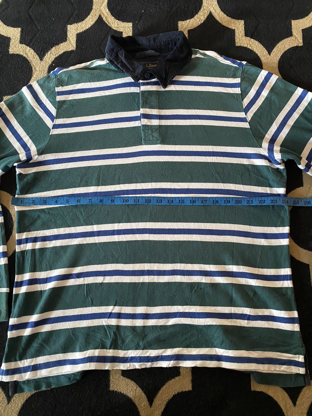 L.L. Bean Vintage L.L.Bean Striped Long Sleeve Shirt Size US XL / EU 56 / 4 - 8 Thumbnail
