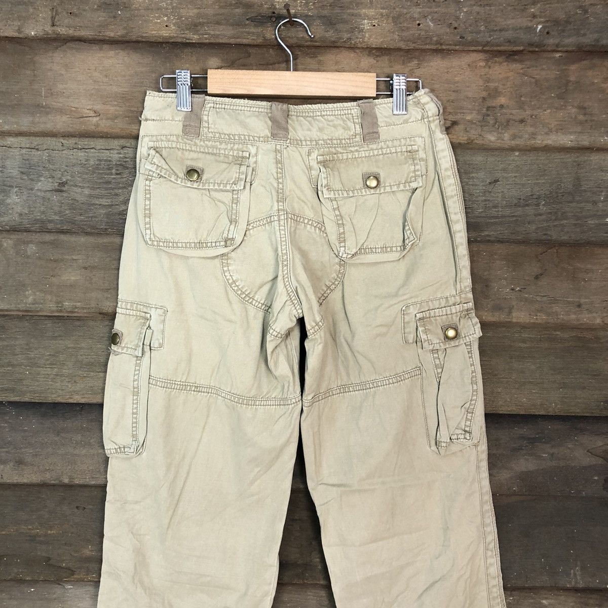 Japanese Brand Old Army Brown Multipocket Tactical Cargo Pants #3306 Size US 28 / EU 44 - 10 Thumbnail