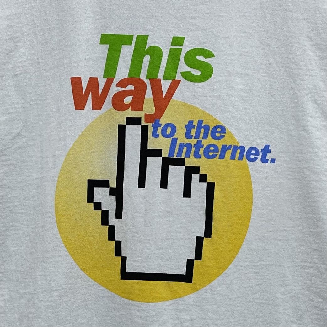 Microsoft Vintage 90s MSN The Microsoft Network T-Shirt Xlarge Size US XL / EU 56 / 4 - 2 Thumbnail