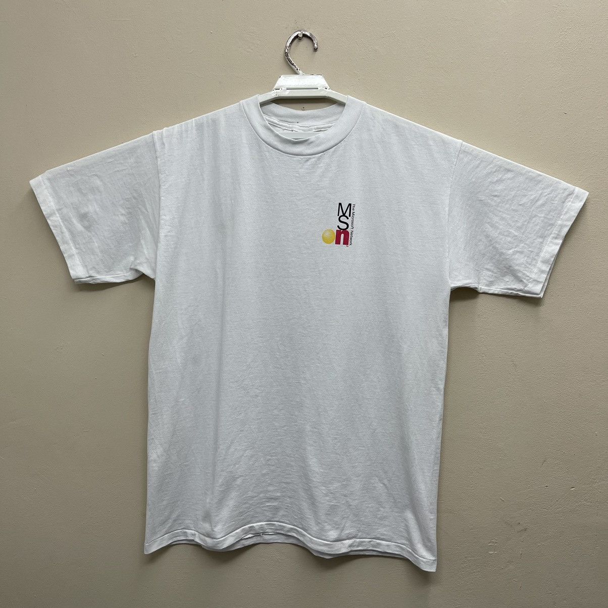 Microsoft Vintage 90s MSN The Microsoft Network T-Shirt Xlarge Size US XL / EU 56 / 4 - 3 Thumbnail