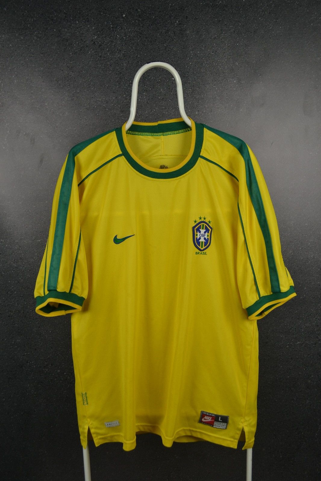 Nike BRASIL 1998 2000 home Nike vintage soccer jersey World Cup Grailed