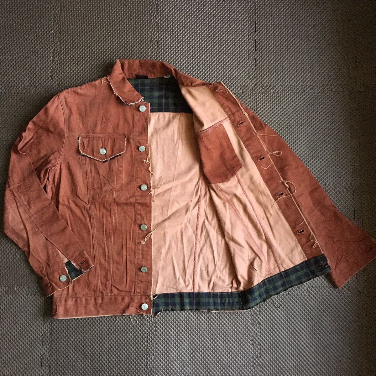 Japanese Brand japanese designer moon shot co. ltd. unfinish cotton jacket Size US M / EU 48-50 / 2 - 3 Thumbnail