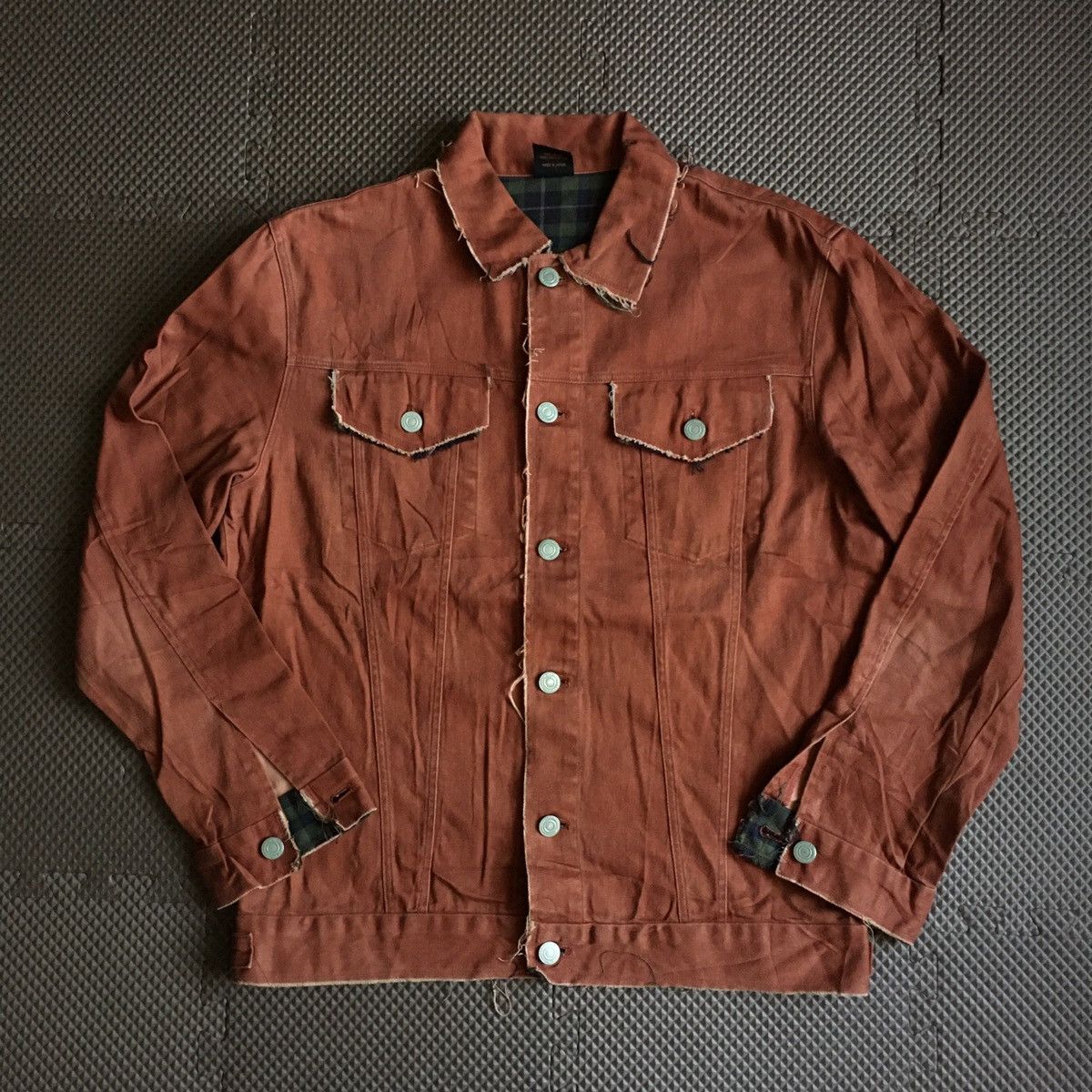 Japanese Brand japanese designer moon shot co. ltd. unfinish cotton jacket Size US M / EU 48-50 / 2 - 1 Thumbnail