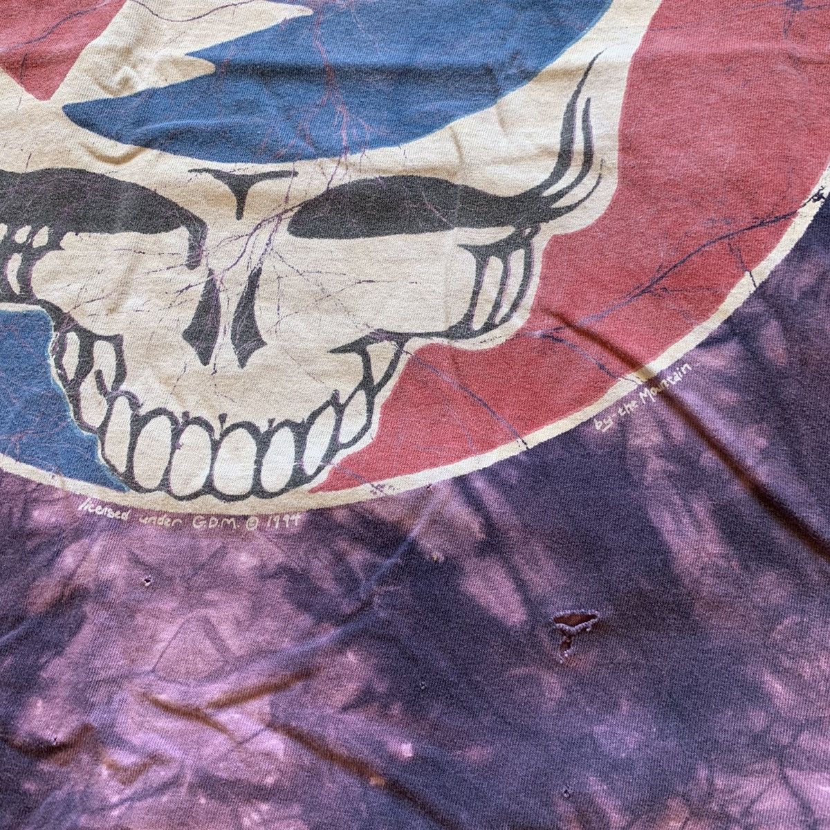 Band Tees × Grateful Dead × Vintage Vintage 1994 Grateful Dead Tie Dye Skull Graphic Shirt Large Size US L / EU 52-54 / 3 - 3 Thumbnail