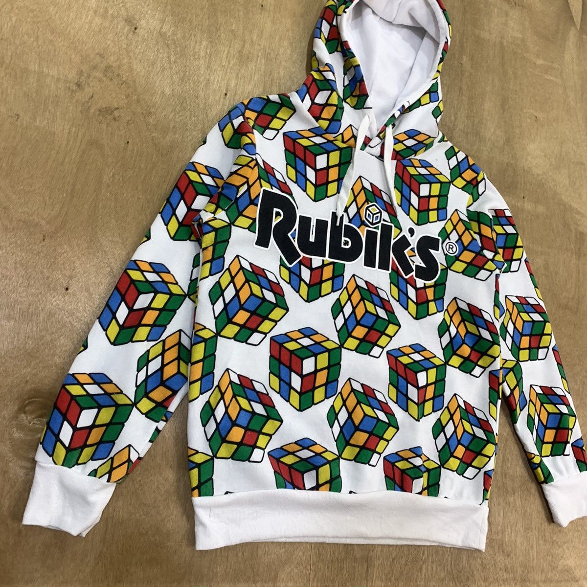 Japanese Brand RUBIKS Fullprint Allover Streetwear Pullover Hoodie Jacket Size US M / EU 48-50 / 2 - 5 Thumbnail
