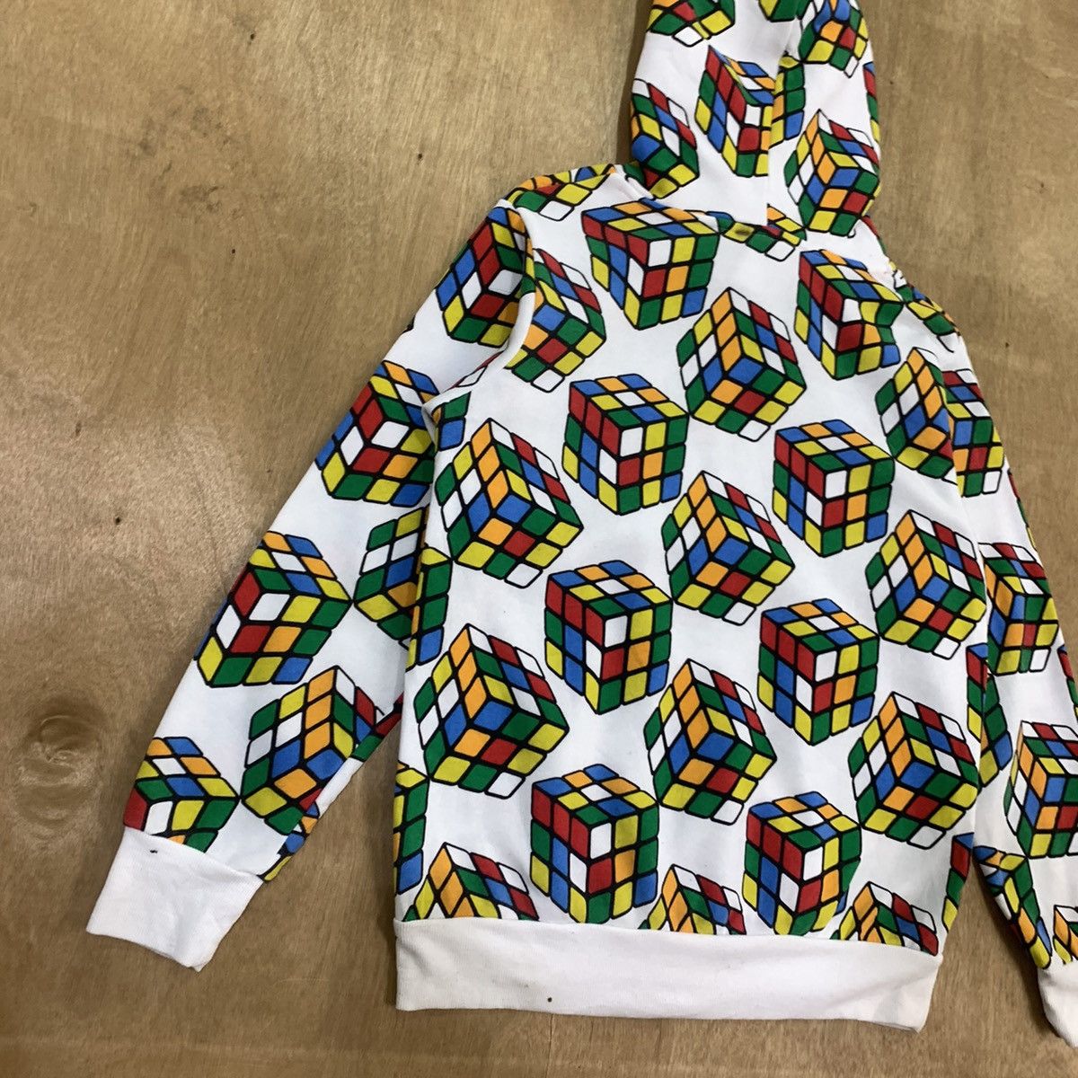 Japanese Brand RUBIKS Fullprint Allover Streetwear Pullover Hoodie Jacket Size US M / EU 48-50 / 2 - 11 Thumbnail