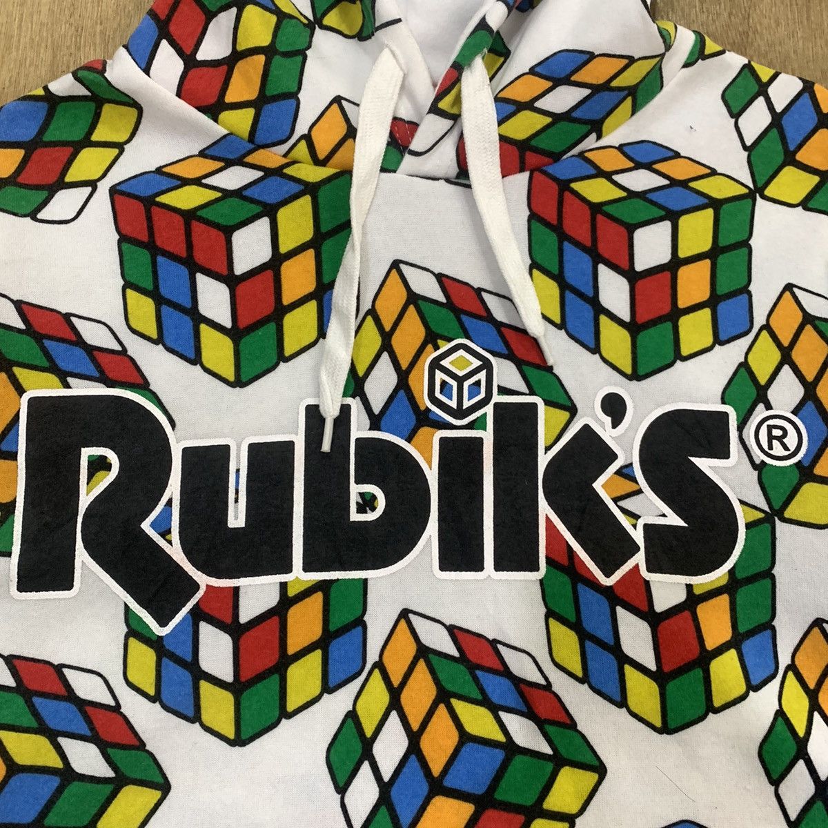 Japanese Brand RUBIKS Fullprint Allover Streetwear Pullover Hoodie Jacket Size US M / EU 48-50 / 2 - 7 Thumbnail