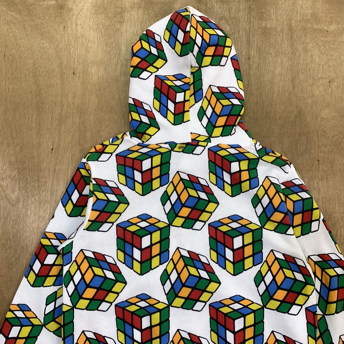 Japanese Brand RUBIKS Fullprint Allover Streetwear Pullover Hoodie Jacket Size US M / EU 48-50 / 2 - 9 Thumbnail