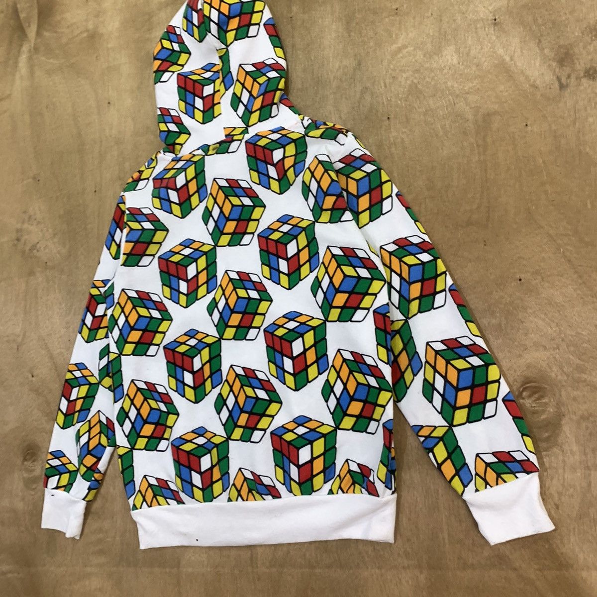 Japanese Brand RUBIKS Fullprint Allover Streetwear Pullover Hoodie Jacket Size US M / EU 48-50 / 2 - 12 Thumbnail