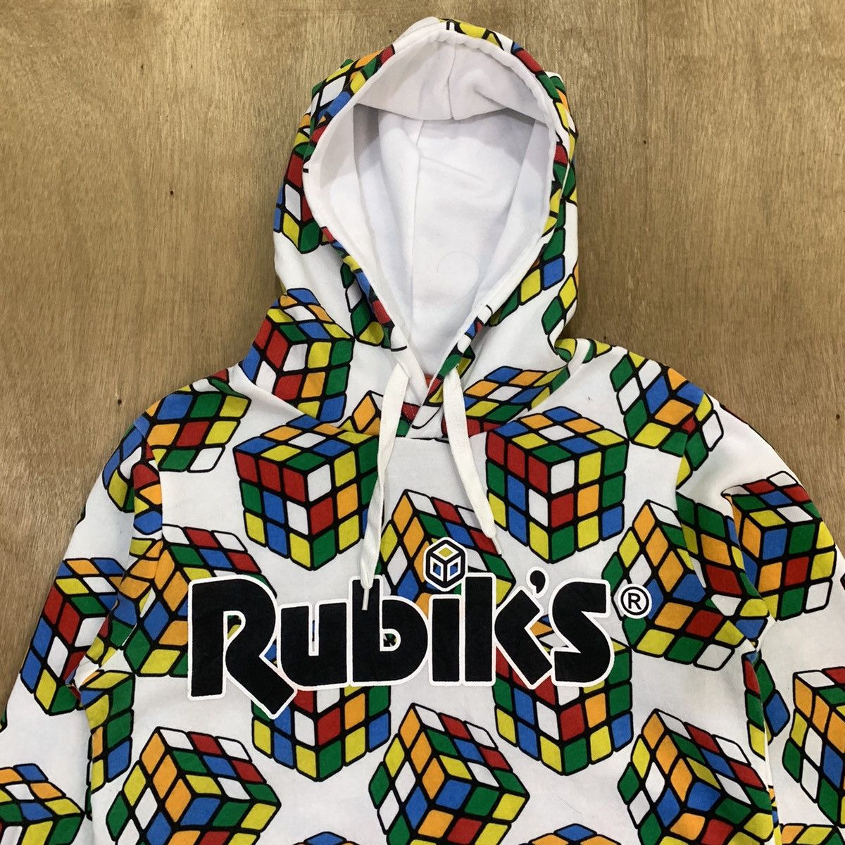 Japanese Brand RUBIKS Fullprint Allover Streetwear Pullover Hoodie Jacket Size US M / EU 48-50 / 2 - 3 Thumbnail