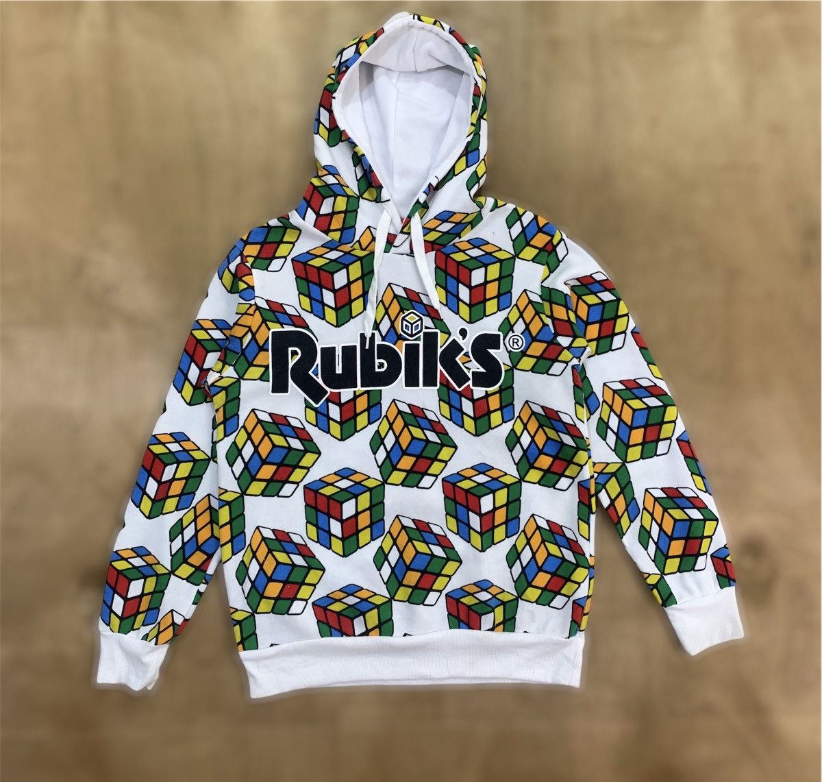 Japanese Brand RUBIKS Fullprint Allover Streetwear Pullover Hoodie Jacket Size US M / EU 48-50 / 2 - 1 Thumbnail