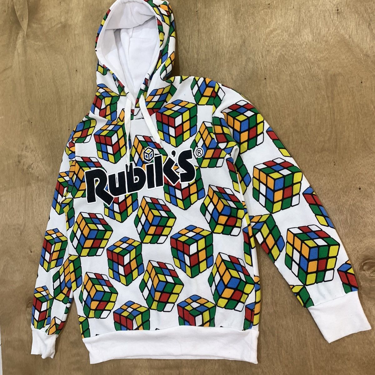 Japanese Brand RUBIKS Fullprint Allover Streetwear Pullover Hoodie Jacket Size US M / EU 48-50 / 2 - 6 Thumbnail