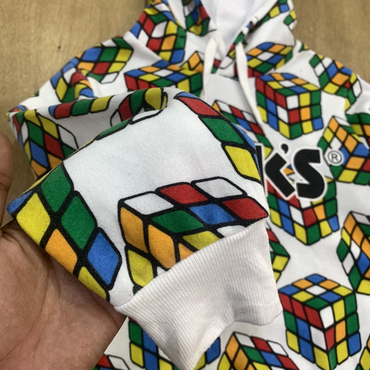 Japanese Brand RUBIKS Fullprint Allover Streetwear Pullover Hoodie Jacket Size US M / EU 48-50 / 2 - 8 Thumbnail