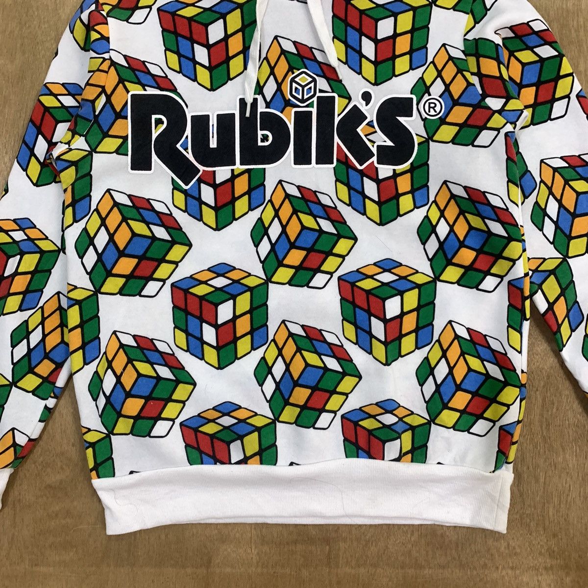 Japanese Brand RUBIKS Fullprint Allover Streetwear Pullover Hoodie Jacket Size US M / EU 48-50 / 2 - 4 Thumbnail