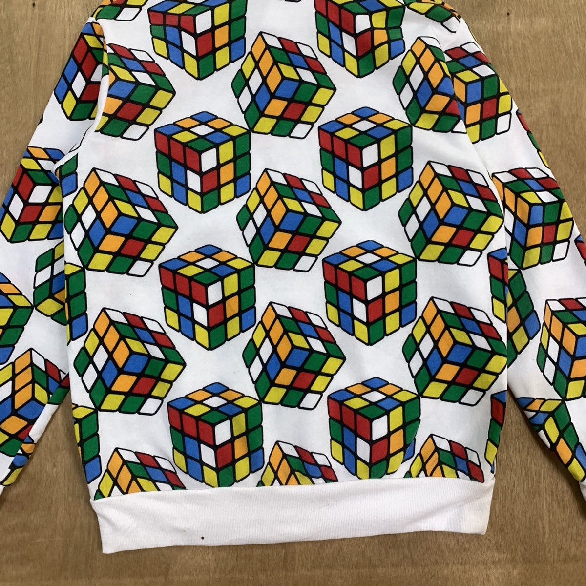 Japanese Brand RUBIKS Fullprint Allover Streetwear Pullover Hoodie Jacket Size US M / EU 48-50 / 2 - 10 Thumbnail