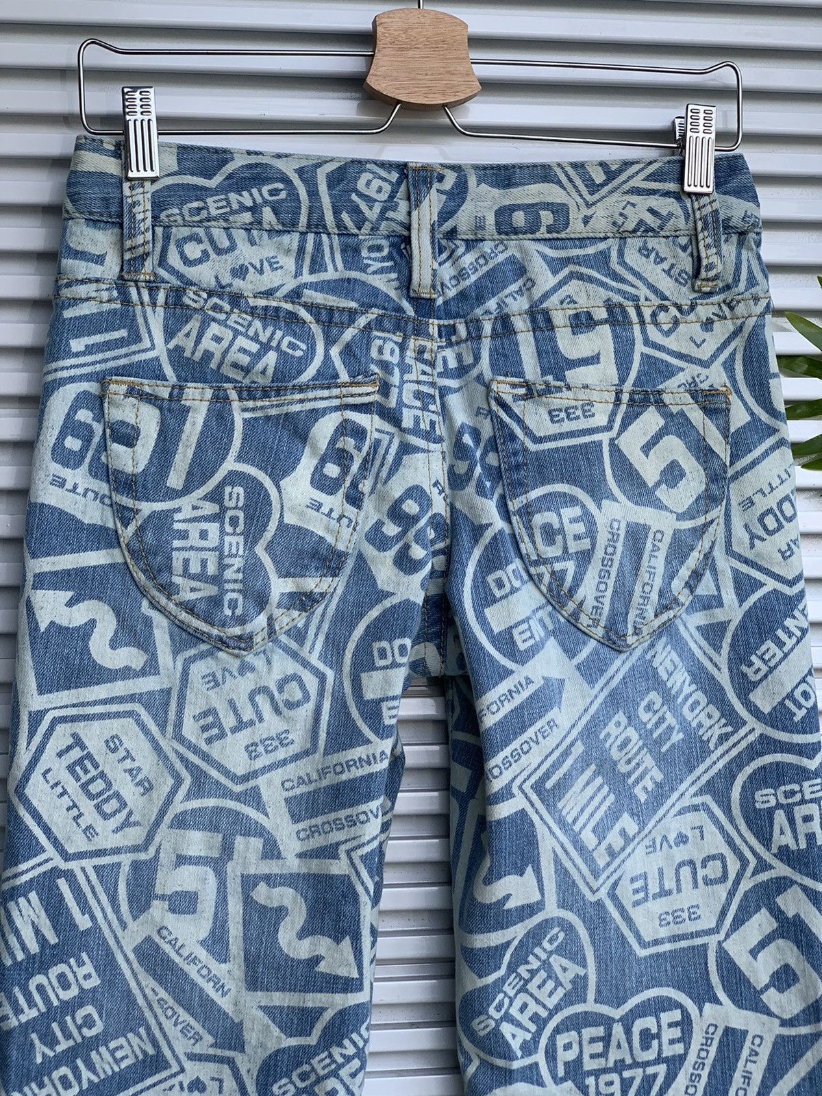 20471120 WAZP Full Printed Hysteric Glamour Design Denim Jeans Pant Size 29" - 8 Thumbnail