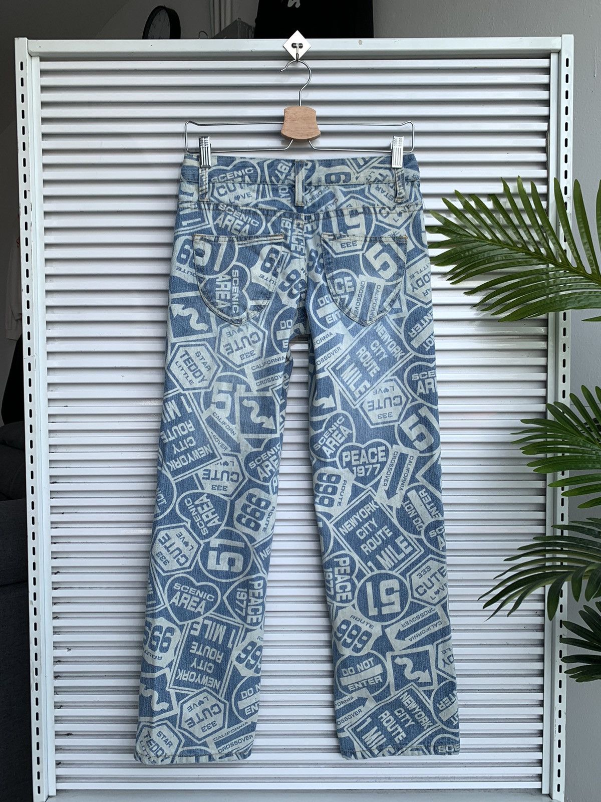 20471120 WAZP Full Printed Hysteric Glamour Design Denim Jeans Pant Size 29" - 2 Thumbnail
