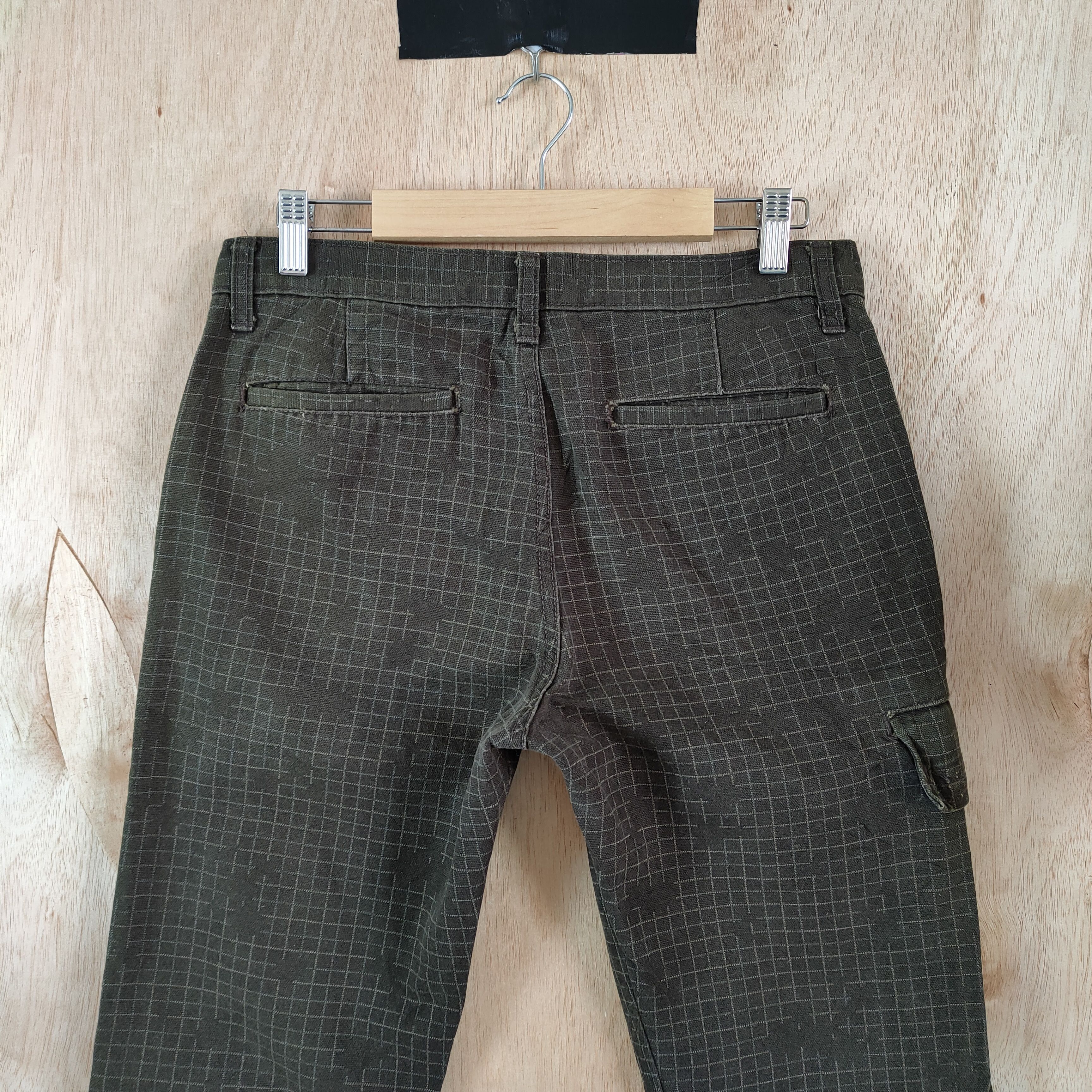 PPFM VINTAGE PPFM CHEKERED BROWN CARGO PANTS Size US 30 / EU 46 - 9 Thumbnail