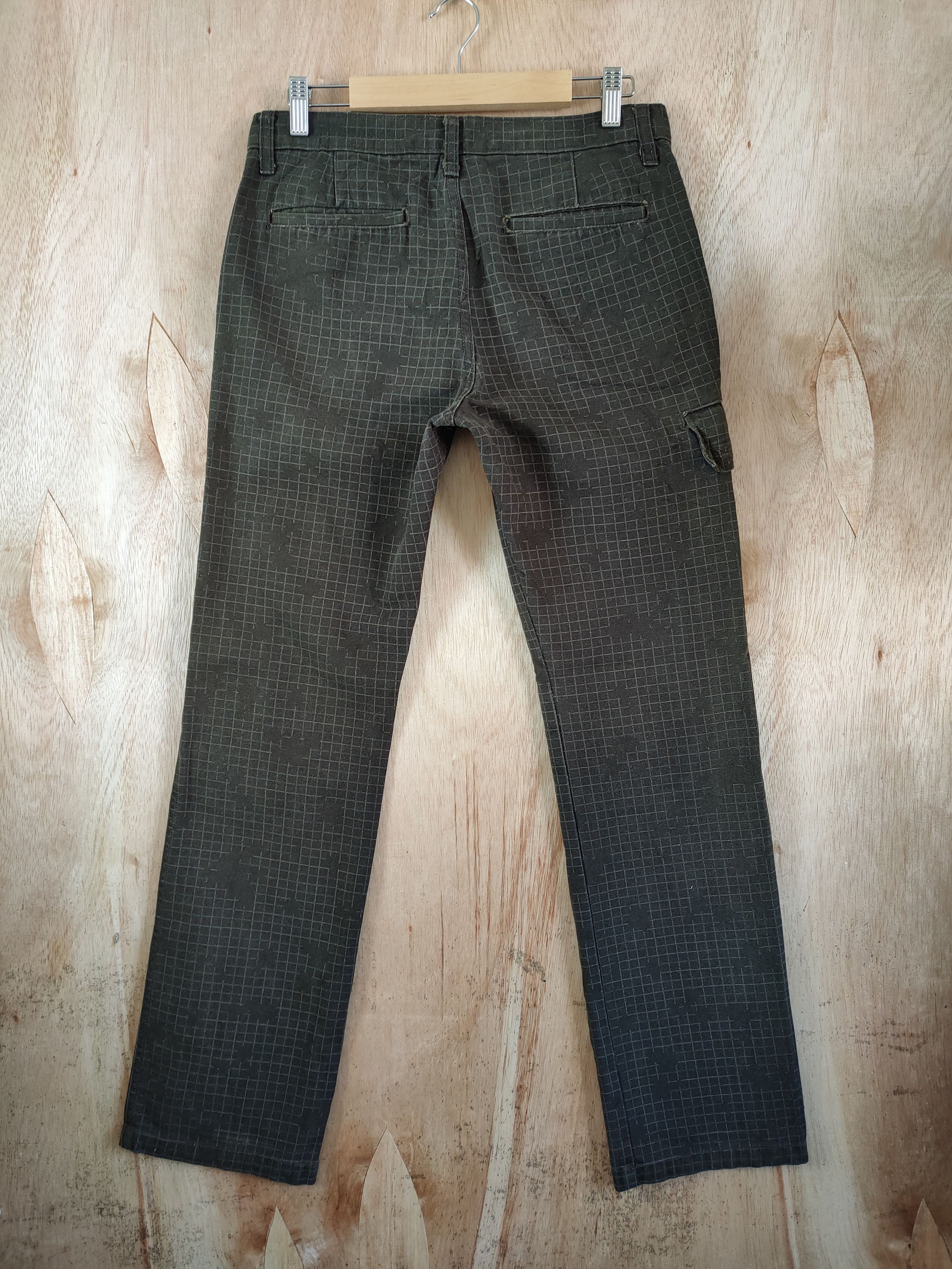 PPFM VINTAGE PPFM CHEKERED BROWN CARGO PANTS Size US 30 / EU 46 - 7 Thumbnail