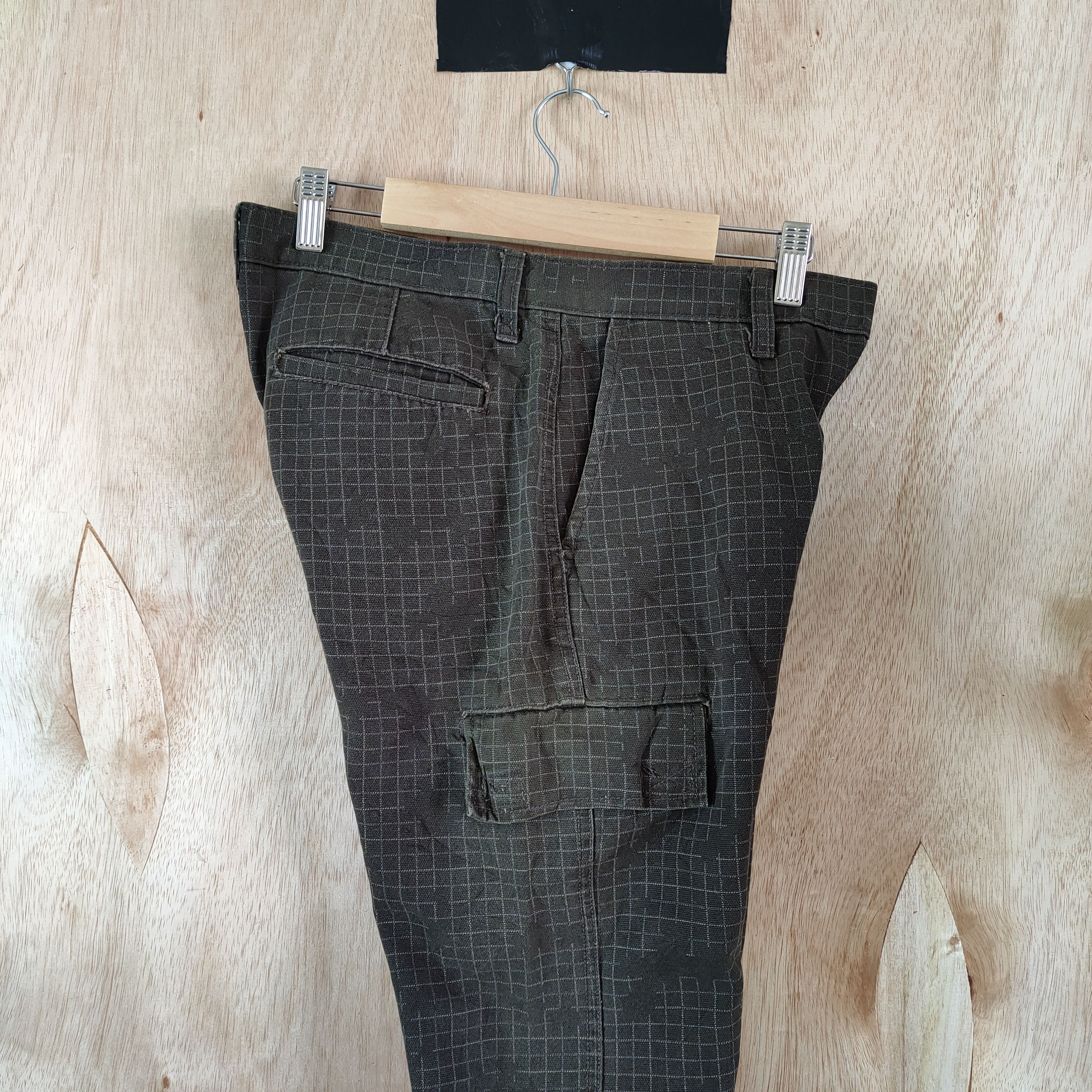 PPFM VINTAGE PPFM CHEKERED BROWN CARGO PANTS Size US 30 / EU 46 - 11 Thumbnail