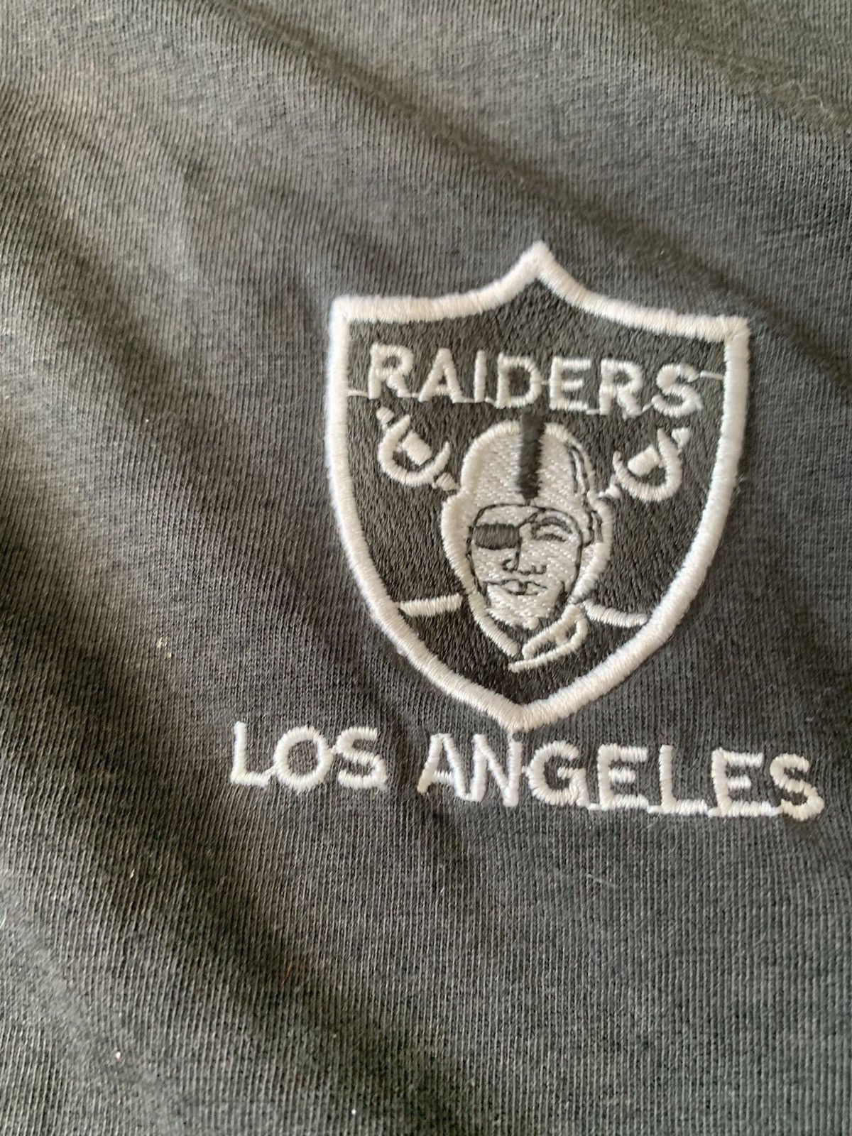 NFL × Vintage Vintage 80s 90s LosAngeles Raiders Single Stitch Polo Shirt Size US XL / EU 56 / 4 - 6 Thumbnail