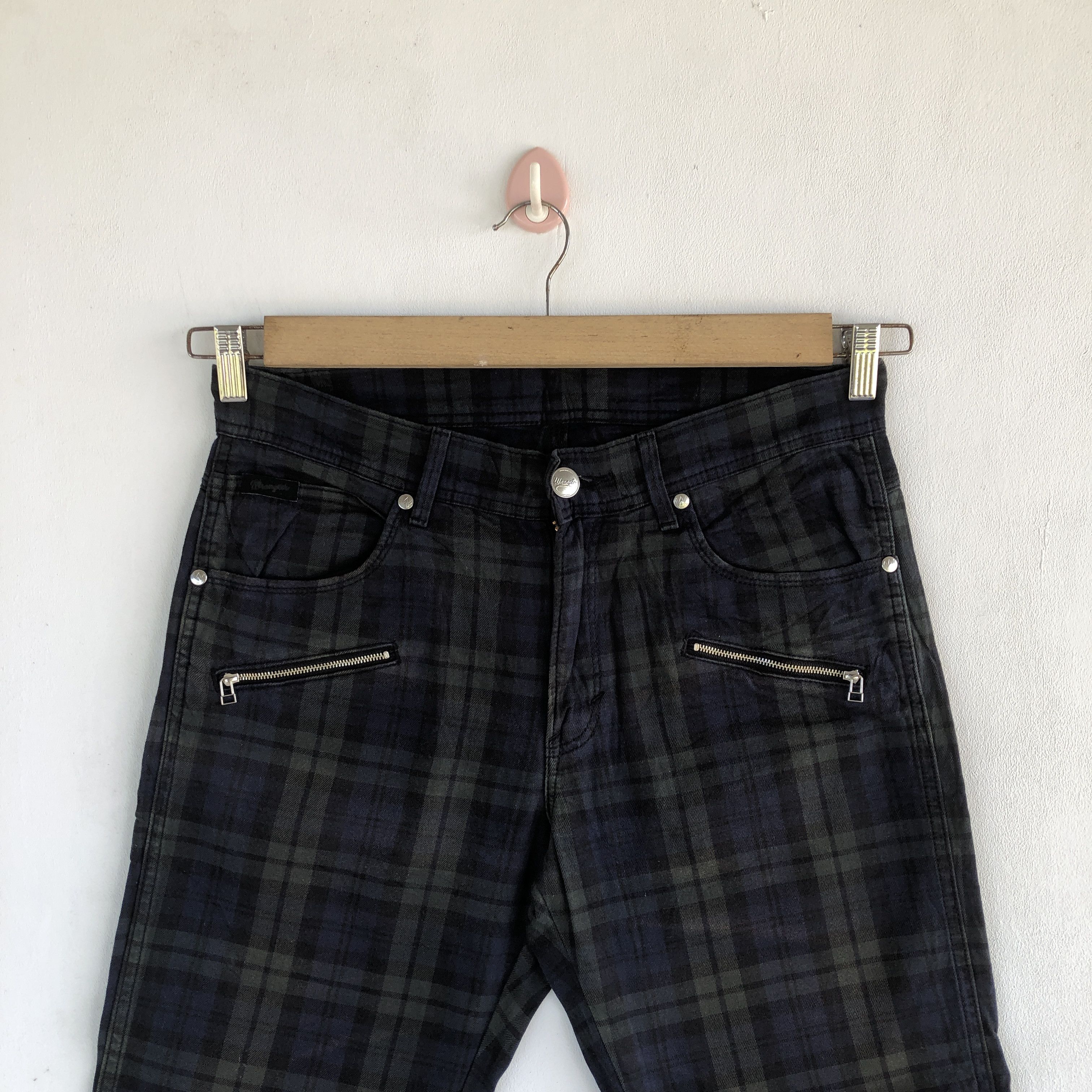 Wrangler Vintage Wrangler Plaid Tartan Jeans Wrangler Denim Pants Size US 32 / EU 48 - 5 Thumbnail