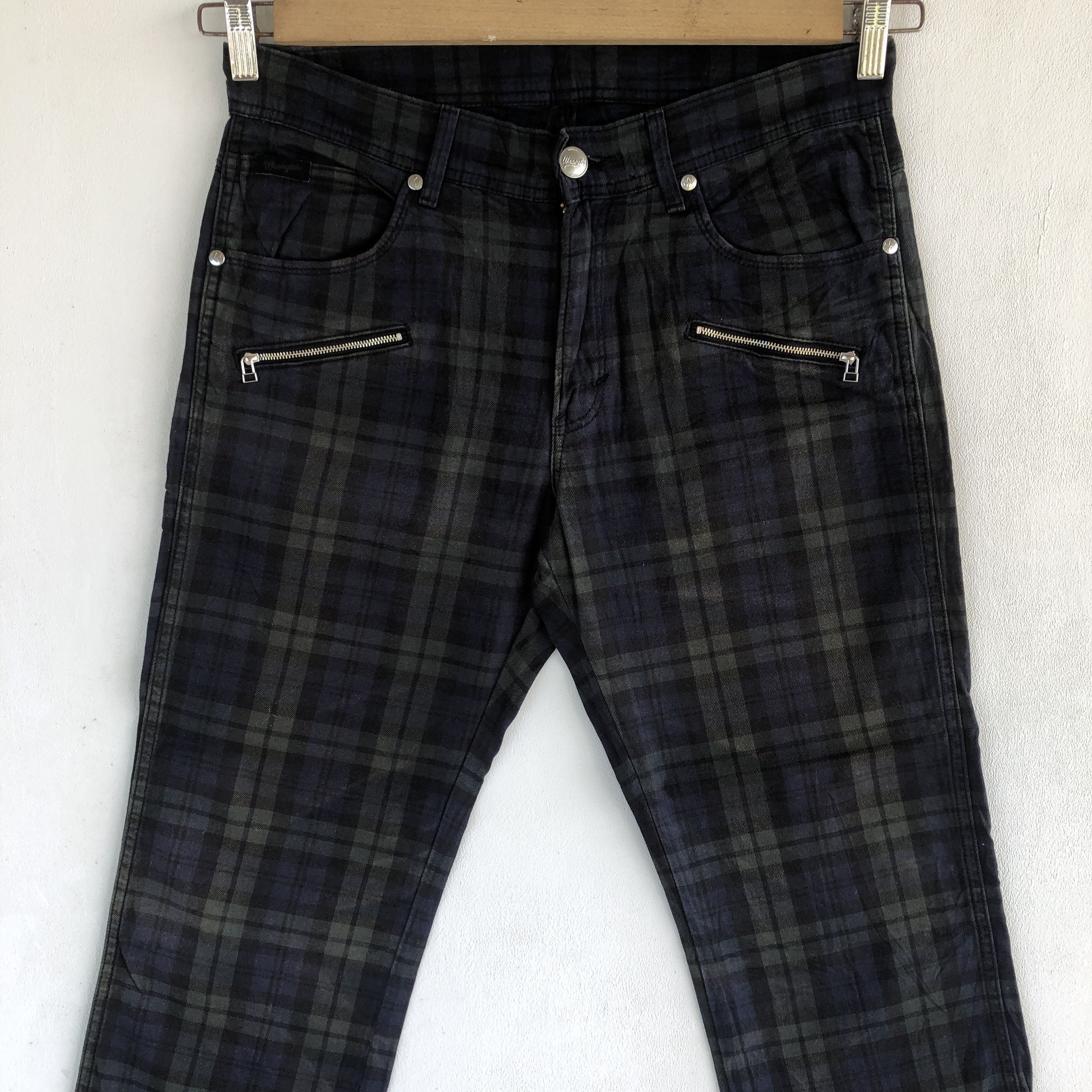 Wrangler Vintage Wrangler Plaid Tartan Jeans Wrangler Denim Pants Size US 32 / EU 48 - 3 Thumbnail