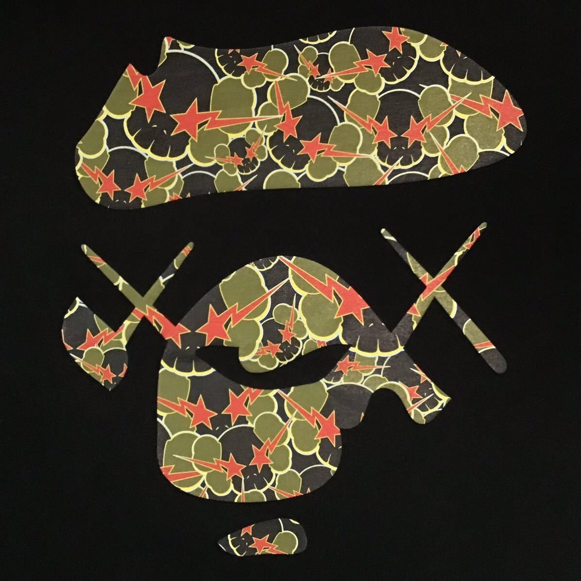 Bape × Kaws × Nigo BAPE × KAWS skullsta Big Face T-shirt black a bathing ape Size US M / EU 48-50 / 2 - 2 Thumbnail
